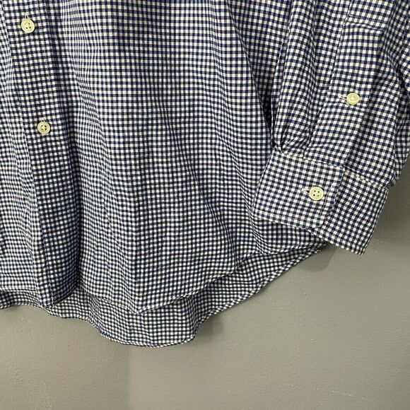 Polo Ralph Lauren Casual Shirt Mens XL XLarge‎ Button Down  Blue Plaid Red Pony - Picture 3 of 12